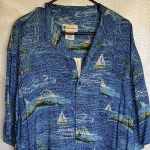 Havana Jack's Cafe Hawaiian Button Down Shirt